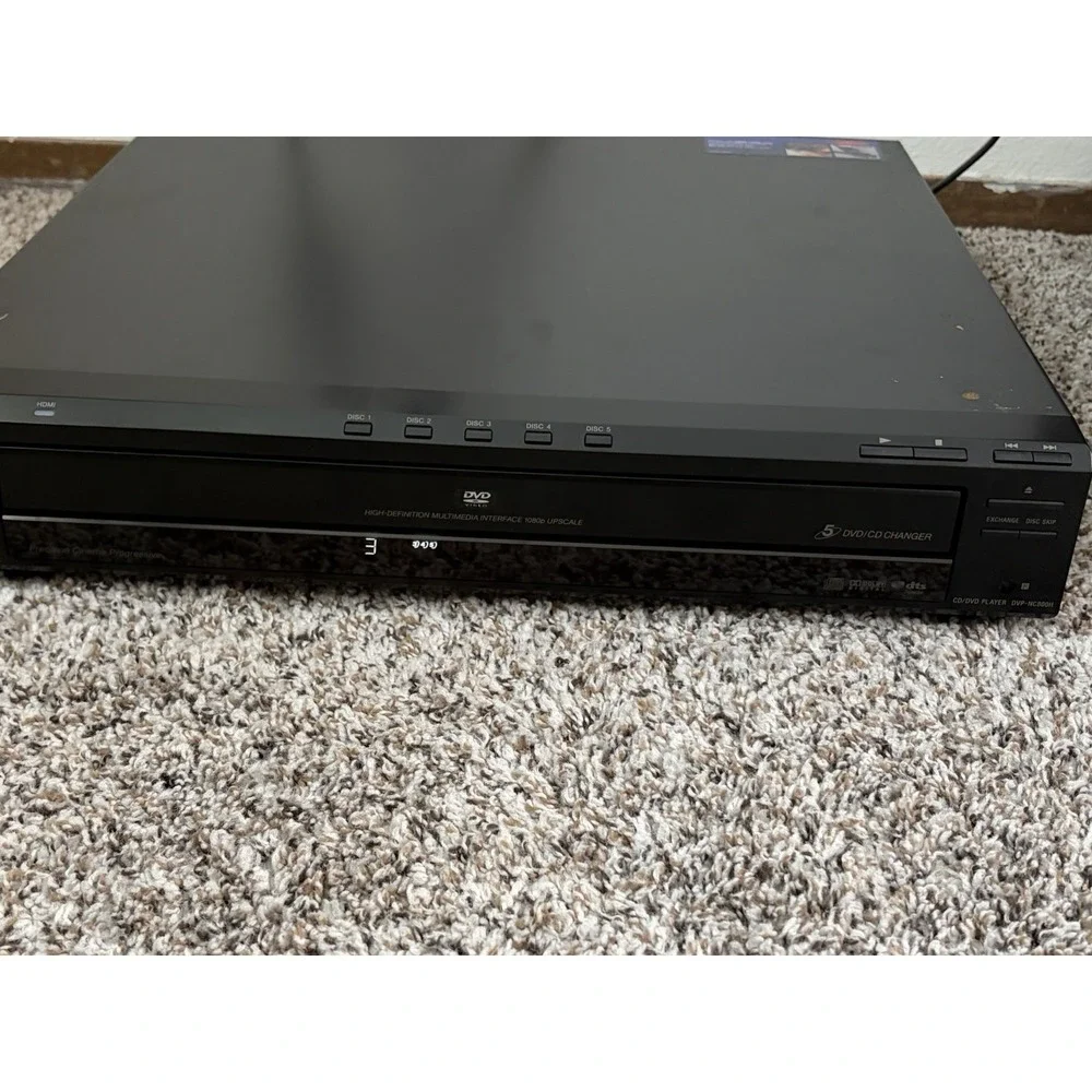 Sony 5 Disc Changer Player Carousel (DVP-NC800H DVD/CD (HDMI)) No Remote Works
